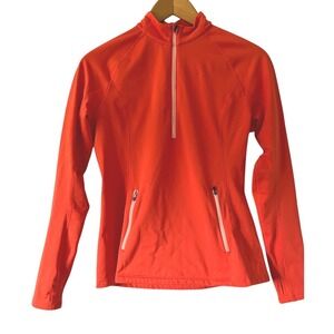 Baleaf  Blue 1/4 Zip Long Sleeve Sports Pullover Top Womens Sz L